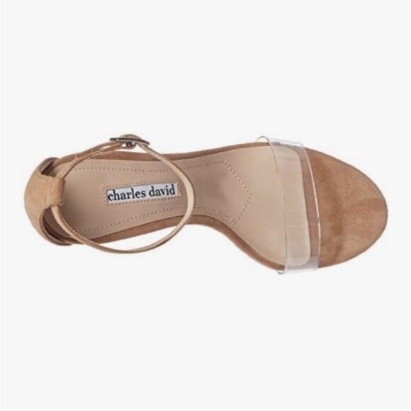 NWB Charles David Women’s Carla Pump Suede Clear Size 7.5 M Sexy, Gorgeous Heels - Picture 4 of 13